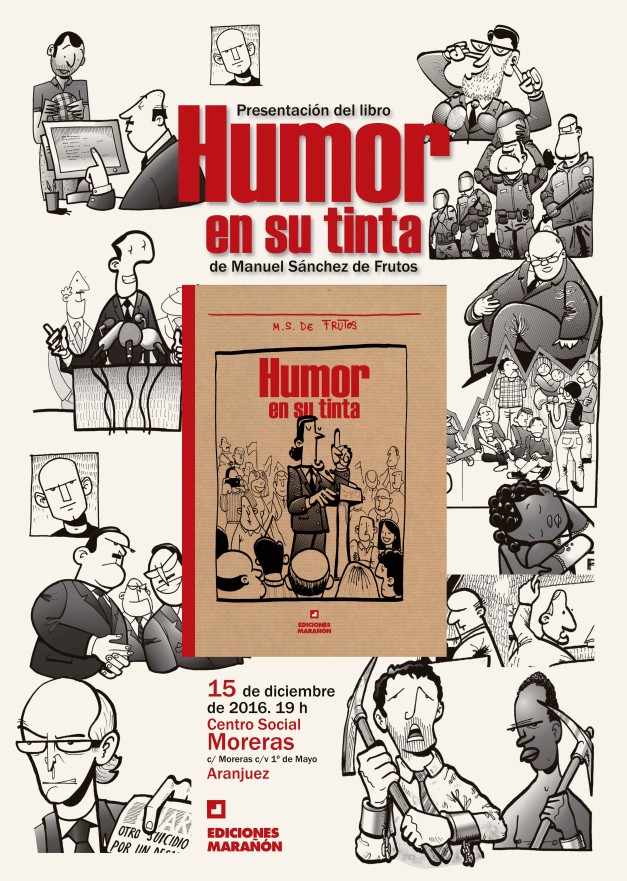 Cartel de la presentación del libro Humor en su tinta